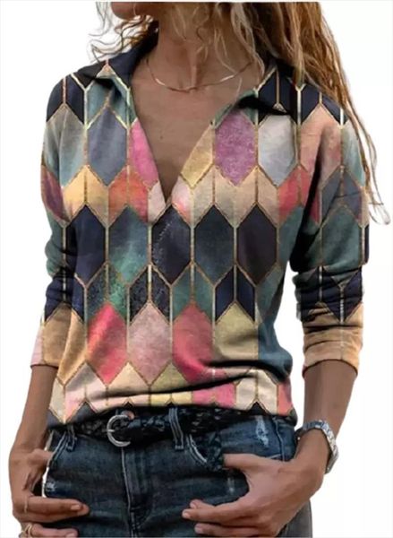 graphic print elegant geometric womens shirt long sleeve v neck ladies plus size street color spring autumn, White
graphic print elegant geometric womens shirt long sleeve v neck ladies plus size street color spring autumn, White