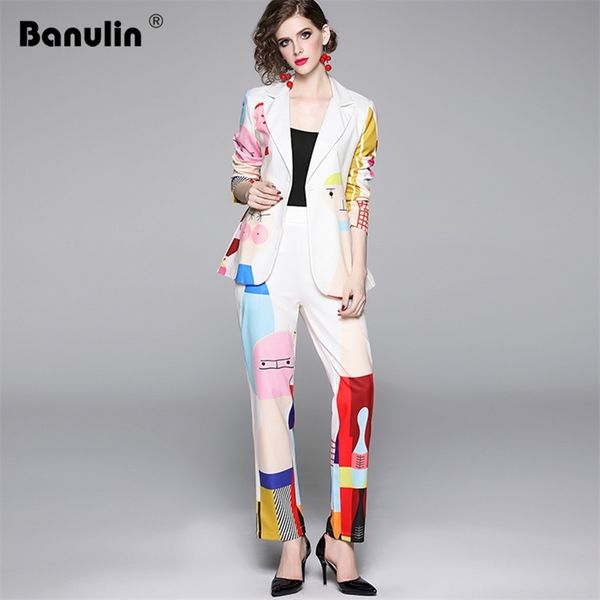autumn runway designer 2 piece set women's long sleeve cute colorful cartoon printed casual blazer + pant suit 210603, White
autumn runway designer 2 piece set women's long sleeve cute colorful cartoon printed casual blazer + pant suit 210603, White