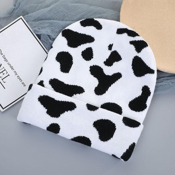 beanies winter hats cow pattern knitted hat warm for women autumn hip hop beanie caps fashion bonnet white black wild cap
beanies winter hats cow pattern knitted hat warm for women autumn hip hop beanie caps fashion bonnet white black wild cap