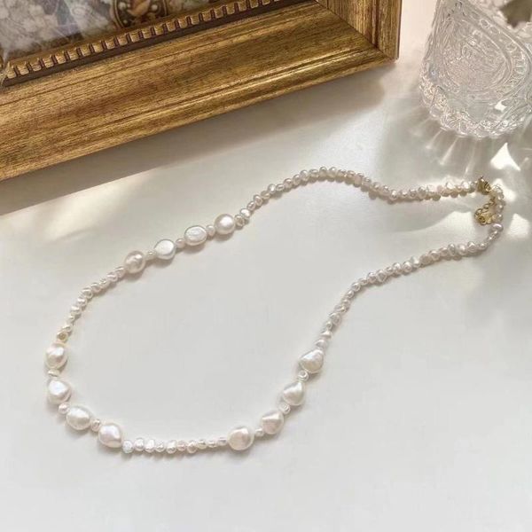 chains 2021 pearl necklace for women baroque natural choker lady gifts jewelry, Silver
chains 2021 pearl necklace for women baroque natural choker lady gifts jewelry, Silver