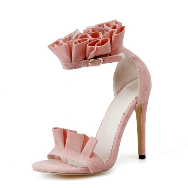 dress shoes women summer high heel sandals sweet ruffle thin heels woman ankle strap buckle pump sandales plus size 34-48 wsh3892, Black
dress shoes women summer high heel sandals sweet ruffle thin heels woman ankle strap buckle pump sandales plus size 34-48 wsh3892, Black