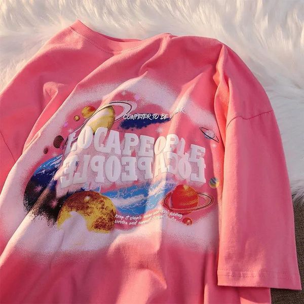 women's t-shirt pink universe letters printed graphic t shirts vintage streetwear aesthetic clothes 2021 harajuku summer fashion woman, White
women's t-shirt pink universe letters printed graphic t shirts vintage streetwear aesthetic clothes 2021 harajuku summer fashion woman, White