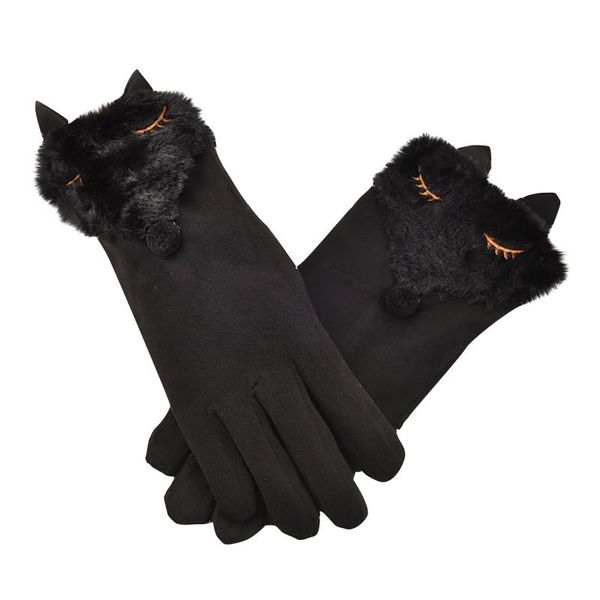 cycling gloves suede women winter plus velvet warm thick outdoor riding cold-proof wool touch screen index finger, Black
cycling gloves suede women winter plus velvet warm thick outdoor riding cold-proof wool touch screen index finger, Black