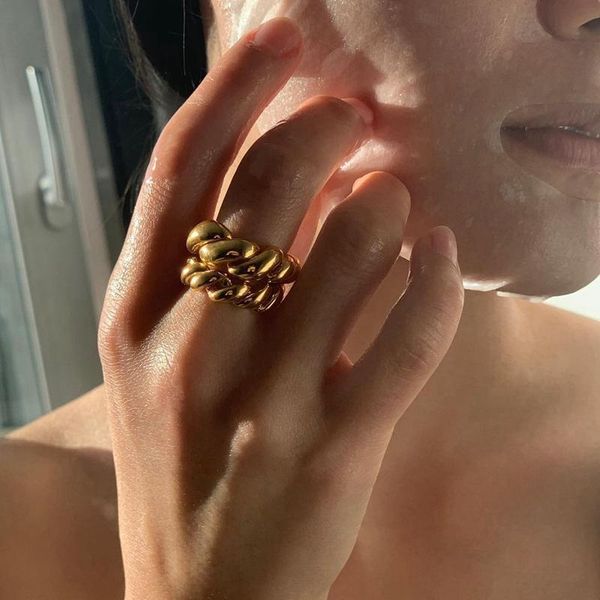cluster rings silvology 925 sterling silver weave twist rope double layer thick punk for women minimalist rock jewelry bague, Golden;silver
cluster rings silvology 925 sterling silver weave twist rope double layer thick punk for women minimalist rock jewelry bague, Golden;silver