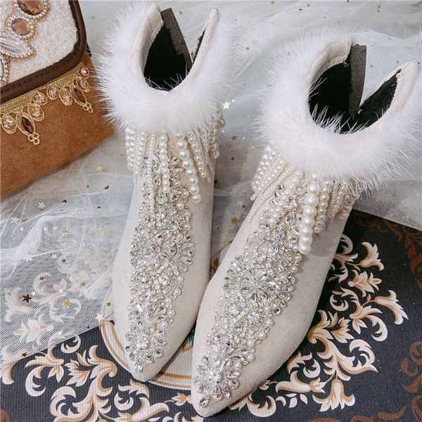 europea womens chelsea bootsrhinestone pearls wedding shoesmink furpointed toefashion female footwareblackbeige, Black
europea womens chelsea bootsrhinestone pearls wedding shoesmink furpointed toefashion female footwareblackbeige, Black