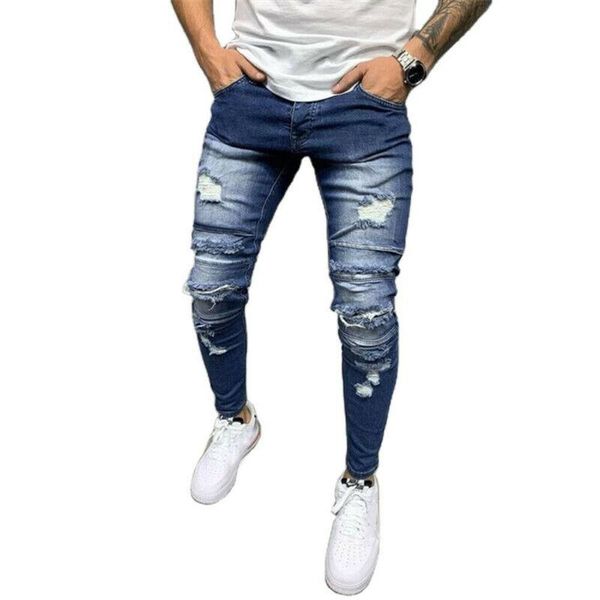 men's jeans mens clothes 2021 summer super stretchy skinny hole ripped denim trousers distressed pockets casual slim zipper pants, Blue
men's jeans mens clothes 2021 summer super stretchy skinny hole ripped denim trousers distressed pockets casual slim zipper pants, Blue
