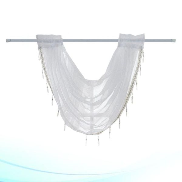curtain & drapes sheer pelmet window voile drape half for bedroom living room 80x60cm