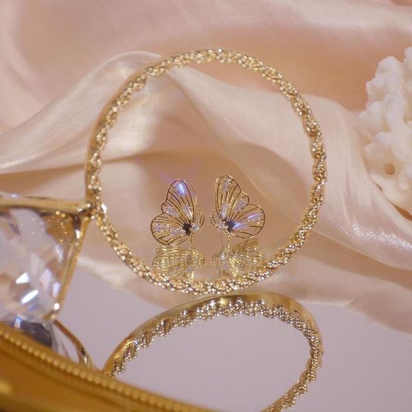 stud 2021 exquisite gold color butterfly earring for women fashion cute jewelry premium luxury zircon earrings gifts, Golden;silver
stud 2021 exquisite gold color butterfly earring for women fashion cute jewelry premium luxury zircon earrings gifts, Golden;silver