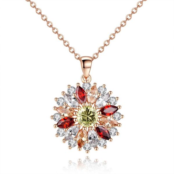 pendant necklaces sun flower shape necklace for women round sell zircon fashion jewelry, Silver
pendant necklaces sun flower shape necklace for women round sell zircon fashion jewelry, Silver