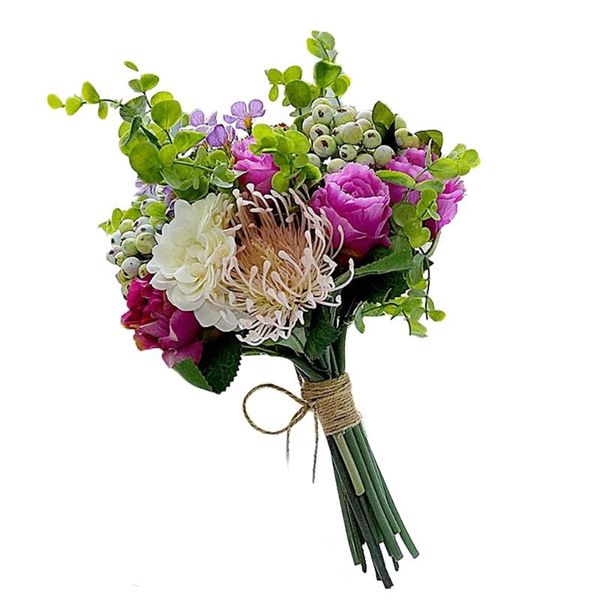 decorative flowers & wreaths artificial silk rose wedding bridal bouquet for valentine's day garden party home decor
decorative flowers & wreaths artificial silk rose wedding bridal bouquet for valentine's day garden party home decor