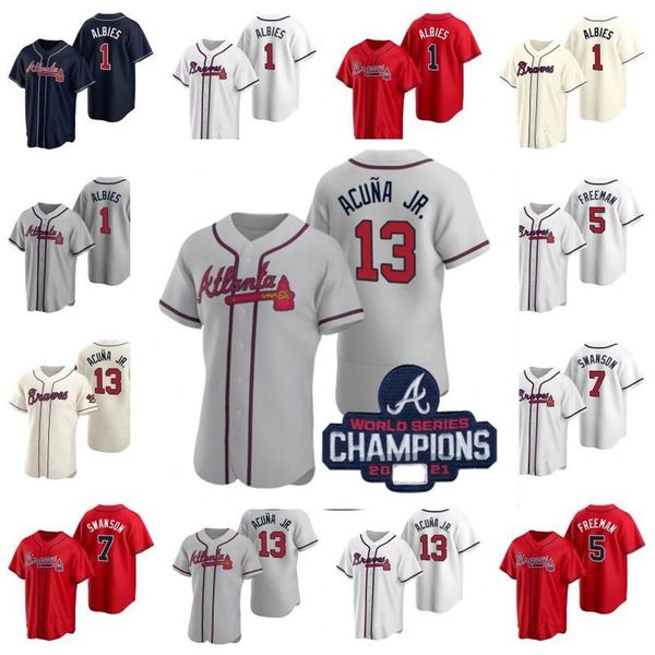 2021 ws champion patch mens womens youth baseball jerseys 13 ronald acuna jr. marcell ozuna freddie an dansby swanson bravee deion sanders o, Black
2021 ws champion patch mens womens youth baseball jerseys 13 ronald acuna jr. marcell ozuna freddie an dansby swanson bravee deion sanders o, Black