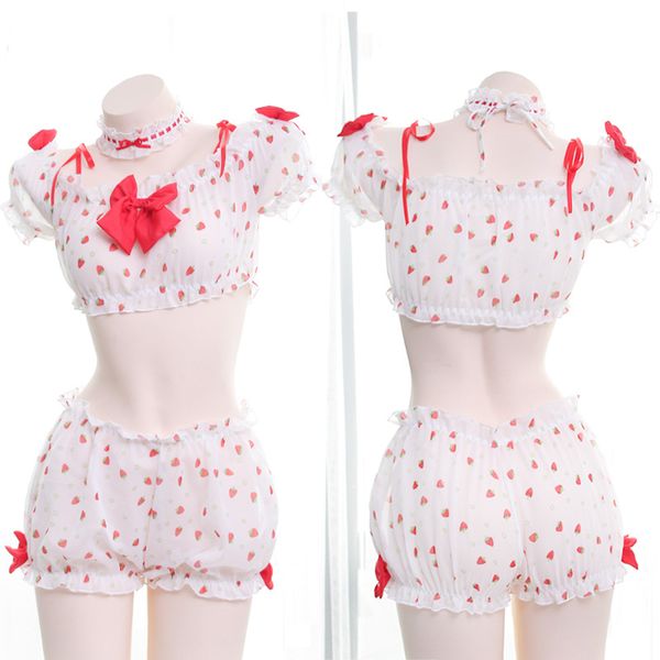 japanese kawaii women 3pcs lingerie set lolita girls strawberry bowknot ruffle camisoles set anime cosplay underwear set, Red;black
japanese kawaii women 3pcs lingerie set lolita girls strawberry bowknot ruffle camisoles set anime cosplay underwear set, Red;black