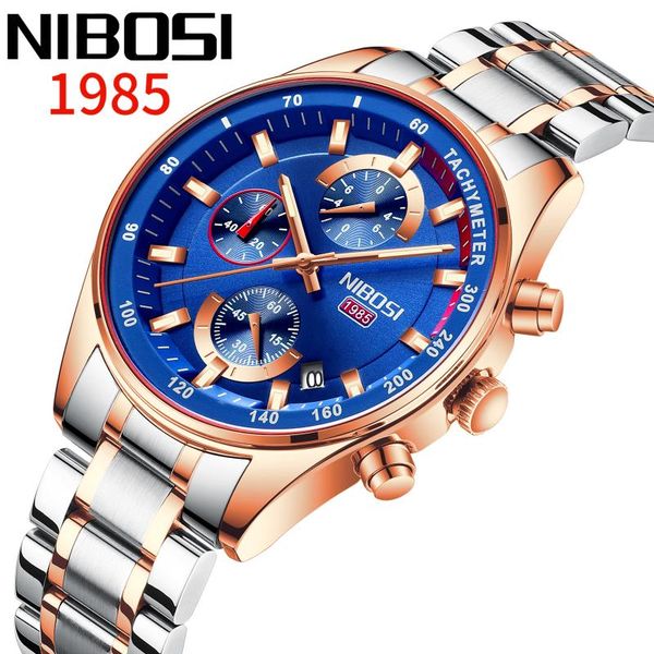 wristwatches nibosi fashion mens watches wrist watch quartz clock blue men waterproof chronograph relogio masculino, Slivery;brown
wristwatches nibosi fashion mens watches wrist watch quartz clock blue men waterproof chronograph relogio masculino, Slivery;brown