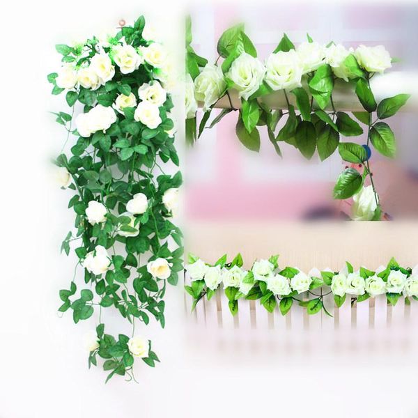 decorative flowers & wreaths 4pcs/bag ivory 8.2ft artificial silk rose flower ivy vine leaf garland with green tint centre leave leafwedding
decorative flowers & wreaths 4pcs/bag ivory 8.2ft artificial silk rose flower ivy vine leaf garland with green tint centre leave leafwedding