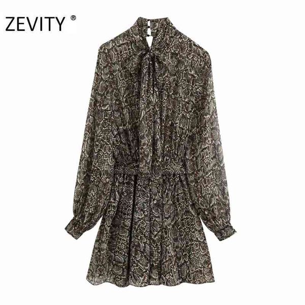 zevity women vintage snake skin print sashes chiffon mini dress chic ladies long sleeve bow collar vestido casual dresses ds4446 210419, Black;gray
zevity women vintage snake skin print sashes chiffon mini dress chic ladies long sleeve bow collar vestido casual dresses ds4446 210419, Black;gray