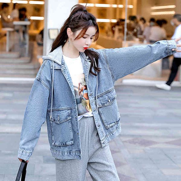 women's jackets autumn korean version releases three-dimensional large pocket embroidered with casual hood denim female jacket vomo, Black;brown
women's jackets autumn korean version releases three-dimensional large pocket embroidered with casual hood denim female jacket vomo, Black;brown