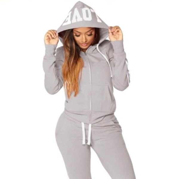 women's two piece pants casual tracksuit hoodies zipper sweatshirts+sports suit harajuku home long sleeve sportwear spring 2 pieces set, White
women's two piece pants casual tracksuit hoodies zipper sweatshirts+sports suit harajuku home long sleeve sportwear spring 2 pieces set, White