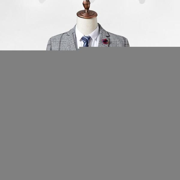 men's suits & blazers (jacket + vest pants) 2021 slim suit, high-end business plaid suit jacket, wedding banquet dress three-piece, White;black
men's suits & blazers (jacket + vest pants) 2021 slim suit, high-end business plaid suit jacket, wedding banquet dress three-piece, White;black