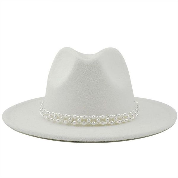 wide brim hats fashion women fedora hat wool felt pearl decorative vintage godfather wide-brimmed wholesale 2022, Blue;gray
wide brim hats fashion women fedora hat wool felt pearl decorative vintage godfather wide-brimmed wholesale 2022, Blue;gray