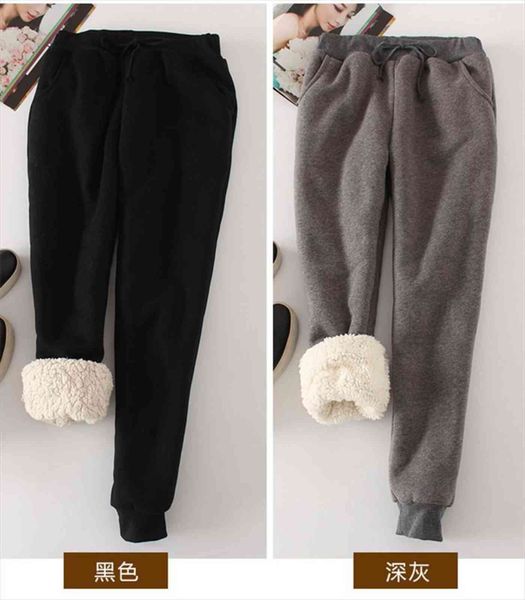 winter thick lambskin cashmere women pants warm casual loose harlan long trousers plus size xl, Black;white
winter thick lambskin cashmere women pants warm casual loose harlan long trousers plus size xl, Black;white