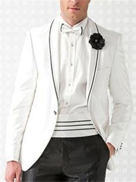men's suits & blazers tuxedo smolking bridegroom thin suit and culinary evening for white men.....shawl engaged lapel tux jacket + pa, White;black
men's suits & blazers tuxedo smolking bridegroom thin suit and culinary evening for white men.....shawl engaged lapel tux jacket + pa, White;black