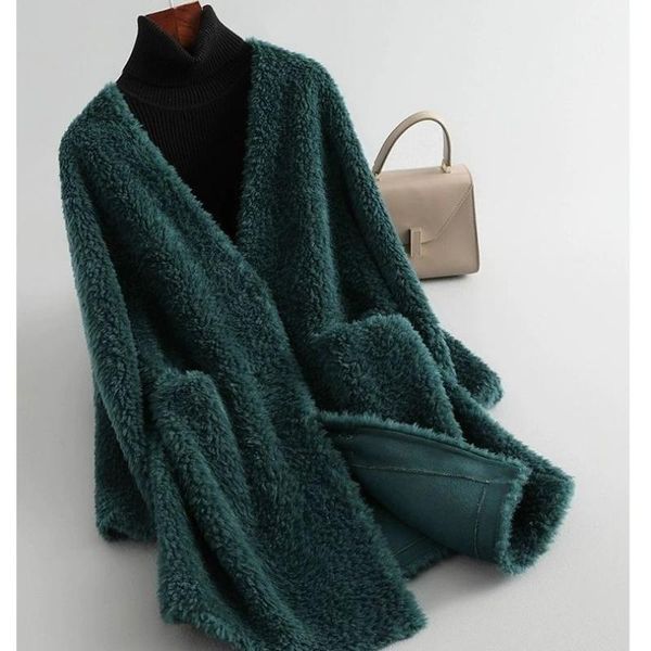 women's fur & faux 2021 woolen windbreaker overcoat jacket coats autumn and winter female long fashion casual coat ladies loose a02, Black
women's fur & faux 2021 woolen windbreaker overcoat jacket coats autumn and winter female long fashion casual coat ladies loose a02, Black