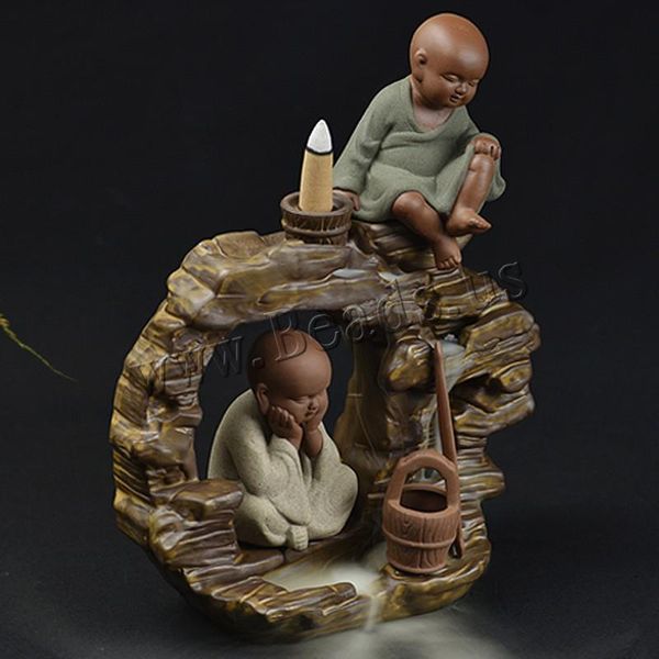 fragrance lamps backflow incense burner creative smoke flow waterfall little monk holder censer chinese style with 10pcs cones
fragrance lamps backflow incense burner creative smoke flow waterfall little monk holder censer chinese style with 10pcs cones
