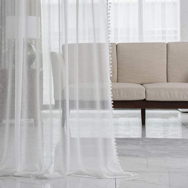 curtain & drapes mcao linen look pom tasseled white curtains rod pocket voile semi-sheer light filter bedroom living room drapetj6425
curtain & drapes mcao linen look pom tasseled white curtains rod pocket voile semi-sheer light filter bedroom living room drapetj6425