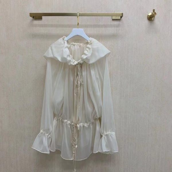 women's blouses & shirts kr07262 fashion 2021 runway luxury european design party style clothing, White
women's blouses & shirts kr07262 fashion 2021 runway luxury european design party style clothing, White