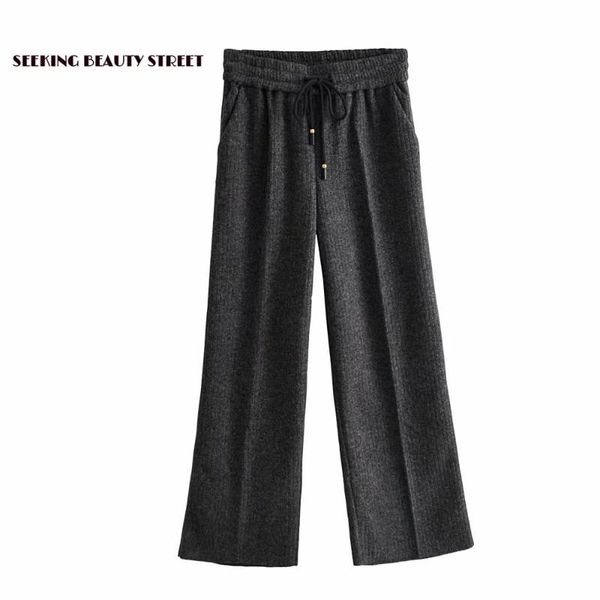 women's pants & capris 2021 winter cashmere wide leg thickened straight tube knitted wool women, Black;white
women's pants & capris 2021 winter cashmere wide leg thickened straight tube knitted wool women, Black;white