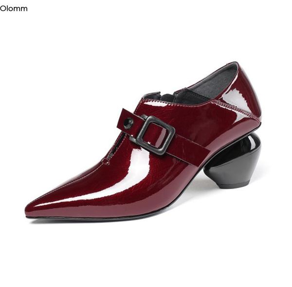 dress shoes olomm women shiny pumps strange style heels nice pointed toe gorgeous wine red black party us size 4
dress shoes olomm women shiny pumps strange style heels nice pointed toe gorgeous wine red black party us size 4