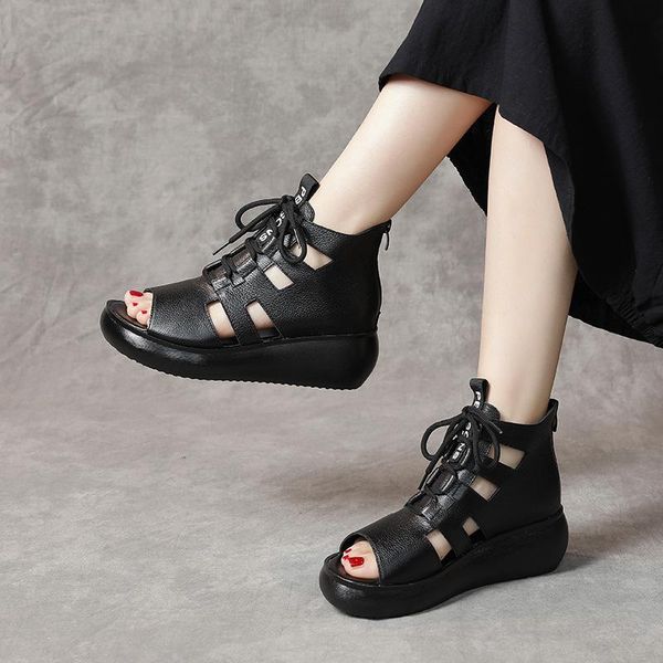 sandals genuine leather slope thick-soled fish mouth women high heels 2021 summer casual female hollow high-roman, Black
sandals genuine leather slope thick-soled fish mouth women high heels 2021 summer casual female hollow high-roman, Black
