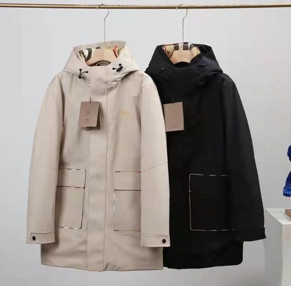 men's casual long down jacket embroidery logo fashion designer brand thick down parkas windproof and waterproof white duck down coat--8, Black
men's casual long down jacket embroidery logo fashion designer brand thick down parkas windproof and waterproof white duck down coat--8, Black