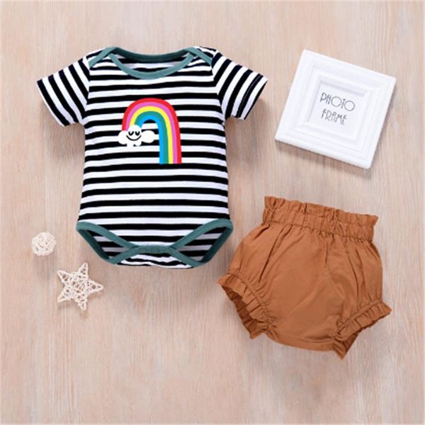clothing sets 2 piece clothes set born baby boy girl fashion outfit suit short sleeve striped romper+shorts 0-24m kid infant, White
clothing sets 2 piece clothes set born baby boy girl fashion outfit suit short sleeve striped romper+shorts 0-24m kid infant, White