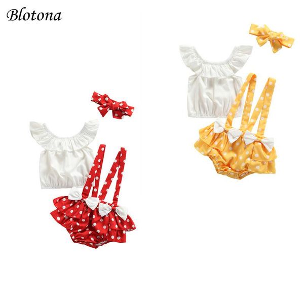 clothing sets blotona 3pcs baby girls summer outfits, ruffle + polka dots suspender shorts headband set, 0-24months, White
clothing sets blotona 3pcs baby girls summer outfits, ruffle + polka dots suspender shorts headband set, 0-24months, White