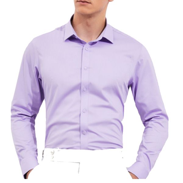 men's dress shirts 2021 premium wrinkle resistant lavender business for men slim fit long sleeve man shirt chemise homme manche longue, White;black
men's dress shirts 2021 premium wrinkle resistant lavender business for men slim fit long sleeve man shirt chemise homme manche longue, White;black