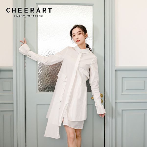 asymmetrical long sleeve shirt dress women flare button up collar white autumn designer clothes 210427, Black;gray
asymmetrical long sleeve shirt dress women flare button up collar white autumn designer clothes 210427, Black;gray