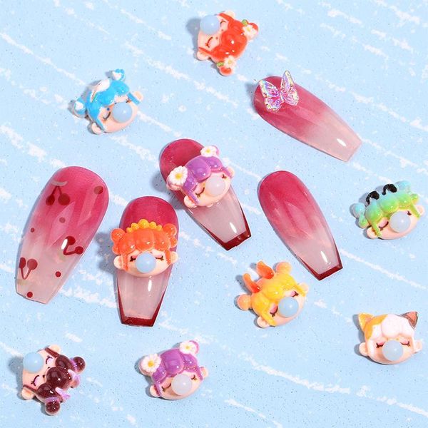 nail art decorations 30 pc/bag 3d kawaii blowing bubble girl rhinestone decoration 30pcs/100pcs resin diy cartoon accessories, Silver;gold
nail art decorations 30 pc/bag 3d kawaii blowing bubble girl rhinestone decoration 30pcs/100pcs resin diy cartoon accessories, Silver;gold