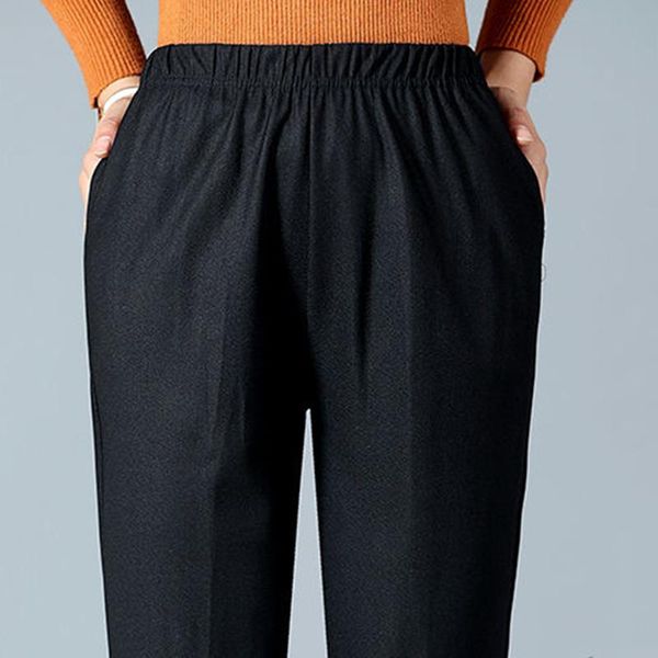 women's pants & capris high elastic breathable comfortable waist mother clothing casual trousers summer plus size loose warm, Black;white
women's pants & capris high elastic breathable comfortable waist mother clothing casual trousers summer plus size loose warm, Black;white