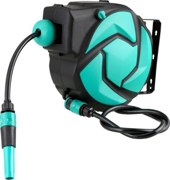 wall auomatic retractable flexible watering pipe cart garden water hose reel 10m wtih ce and rohs equipments 
wall auomatic retractable flexible watering pipe cart garden water hose reel 10m wtih ce and rohs equipments