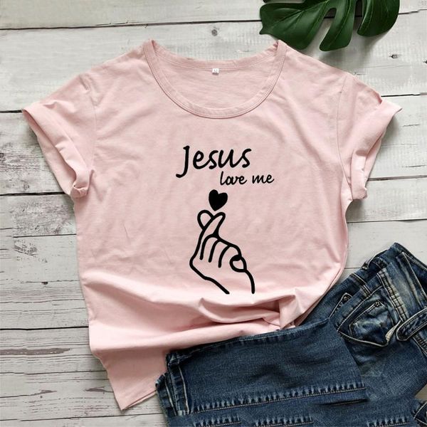 women's t-shirt jesus love me graphic tees women short sleeve funny t shirt black cotton tshirt casual chemise femme, White
women's t-shirt jesus love me graphic tees women short sleeve funny t shirt black cotton tshirt casual chemise femme, White