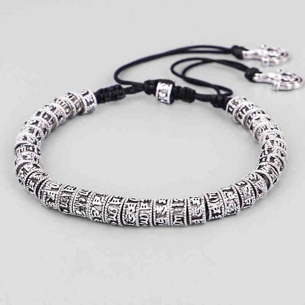 tibetan buddhism six words mantra bracelet handmade rope knot amulet beads vintage metal for men women, Golden;silver
tibetan buddhism six words mantra bracelet handmade rope knot amulet beads vintage metal for men women, Golden;silver