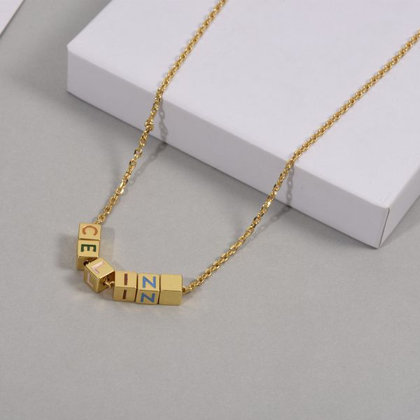 design jewelry three-dimensional square letter necklace net red same copper plated real gold drop glaze female square necklace, Silver
design jewelry three-dimensional square letter necklace net red same copper plated real gold drop glaze female square necklace, Silver