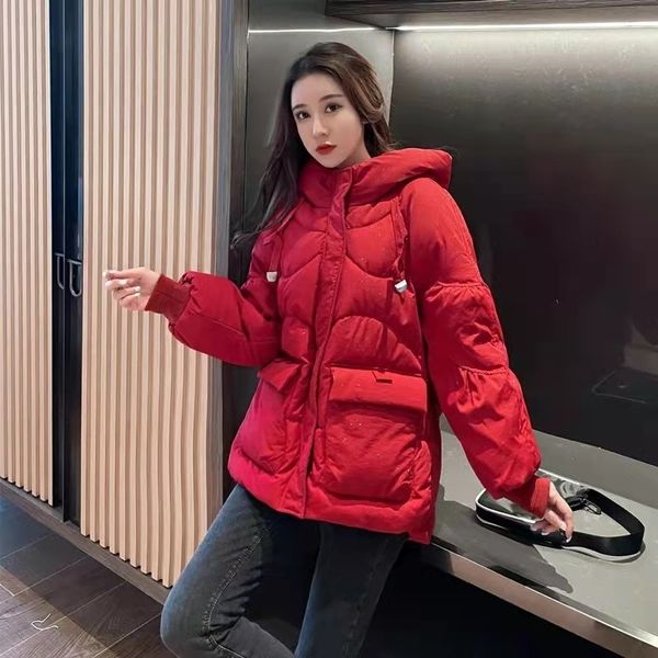 2021 net red bread suit shiny down jacket women's winter short dress korean fashion coat, Black
2021 net red bread suit shiny down jacket women's winter short dress korean fashion coat, Black
