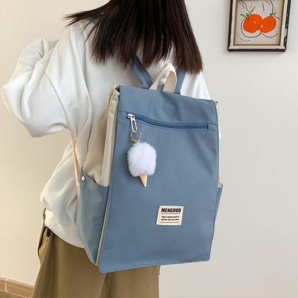 junior high teenage girls school bags backpack women bag patchwork nylon student bookbags female teen schoolbag preppy
junior high teenage girls school bags backpack women bag patchwork nylon student bookbags female teen schoolbag preppy