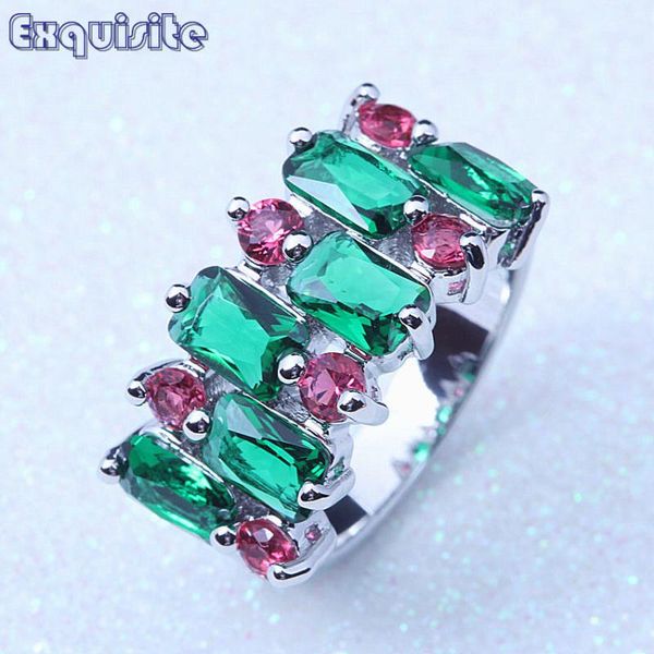 cluster rings classic green cubic zirconia silver color for women red crystal wedding engagement party ring fashion jewelry a108, Golden;silver
cluster rings classic green cubic zirconia silver color for women red crystal wedding engagement party ring fashion jewelry a108, Golden;silver