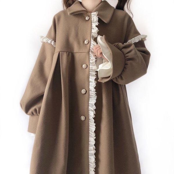 women's wool & blends lolibook 2021 female autumn and winter cute jacket girls mid-length women casual single-breasted elegant woolen c, Black
women's wool & blends lolibook 2021 female autumn and winter cute jacket girls mid-length women casual single-breasted elegant woolen c, Black