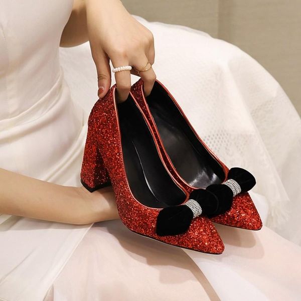 dress shoes plus size 48 women block 8.5cm high heels lady sequined cloth gold silver pumps female wedding crystal shoe, Black
dress shoes plus size 48 women block 8.5cm high heels lady sequined cloth gold silver pumps female wedding crystal shoe, Black