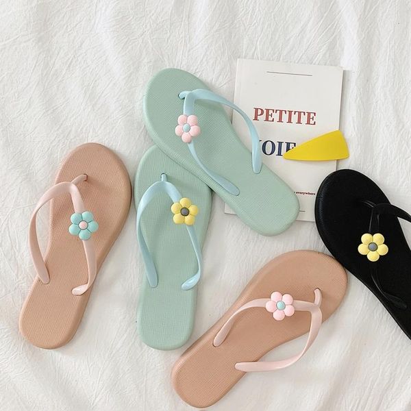 summer flip flops women slippers cute flower candy color girls' slip-on flat shoes holiday slides, Black
summer flip flops women slippers cute flower candy color girls' slip-on flat shoes holiday slides, Black