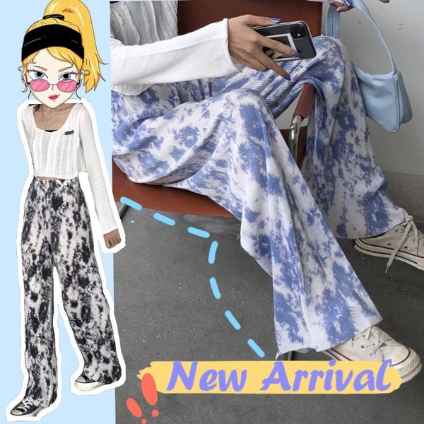 women's pants & capris summer y2k tie-dye women wide leg 2021 korea fashion harajuku elastic waist fluid long, Black;white
women's pants & capris summer y2k tie-dye women wide leg 2021 korea fashion harajuku elastic waist fluid long, Black;white